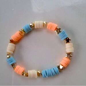 Clay bead bracelet